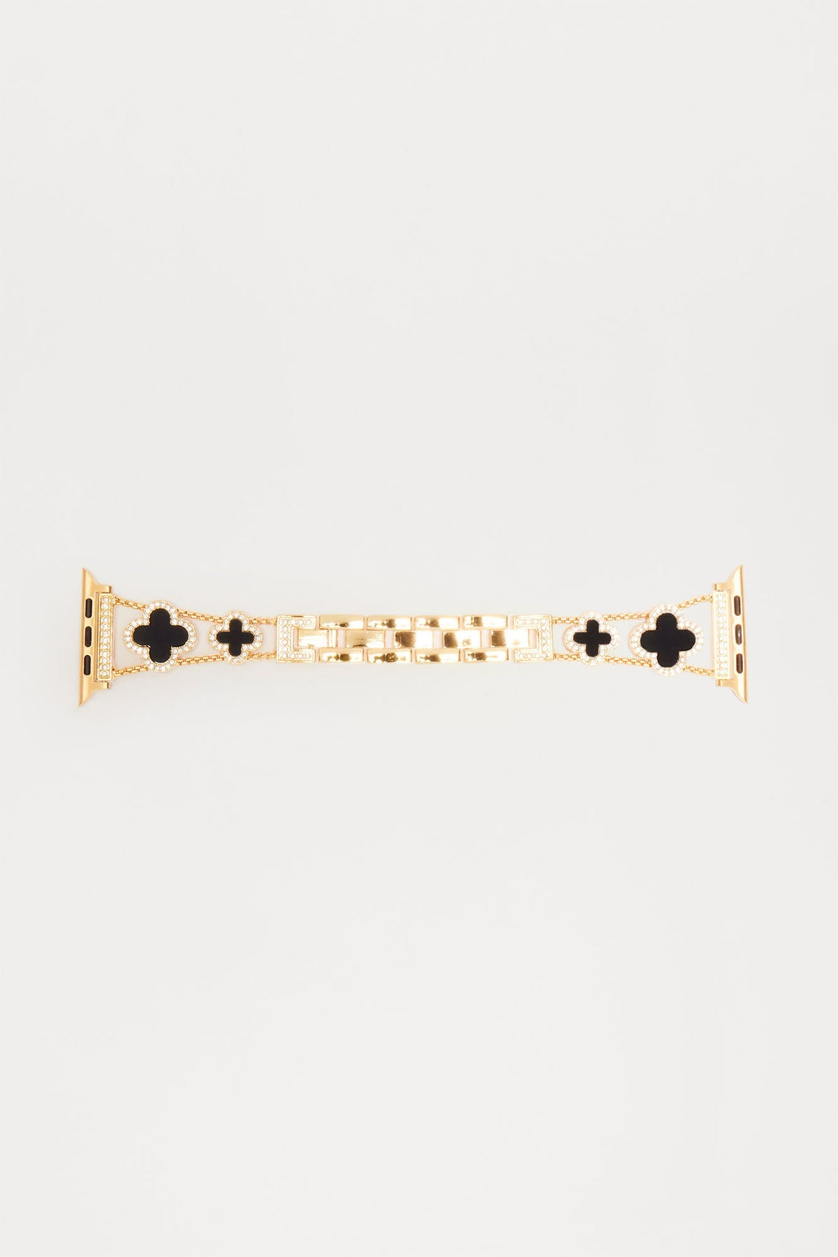 Gold Black Clover Watch Band