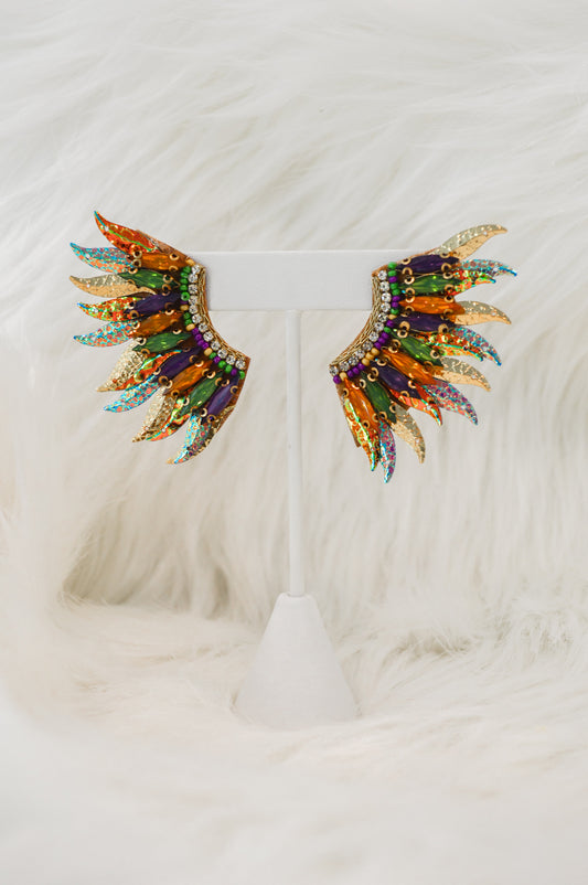 Mardi Gras Earrings