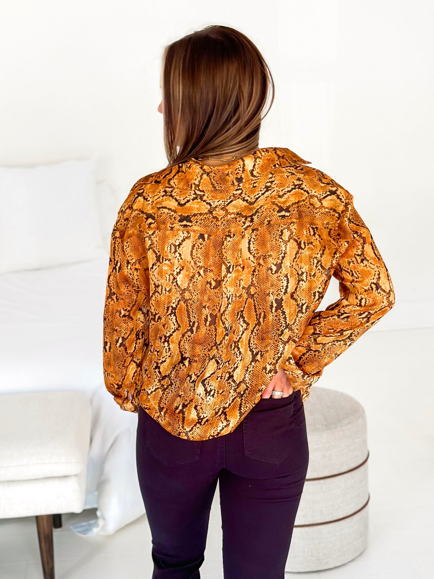 Snake Charmer Button Up