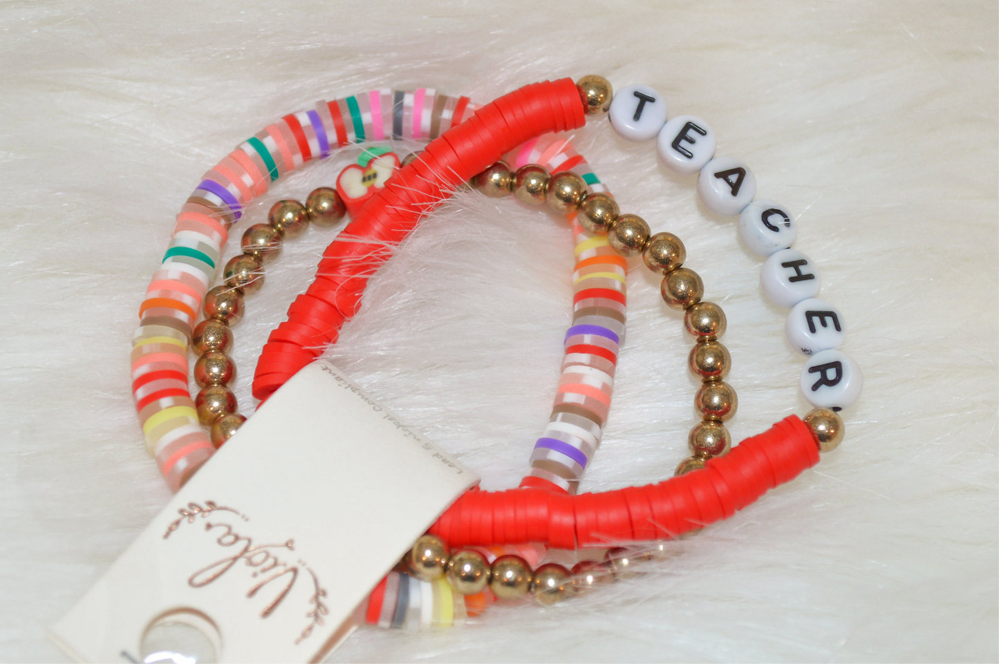 Teacher Beaded Bracelet Set