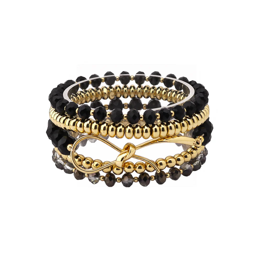 Black Stretch Bracelet Set