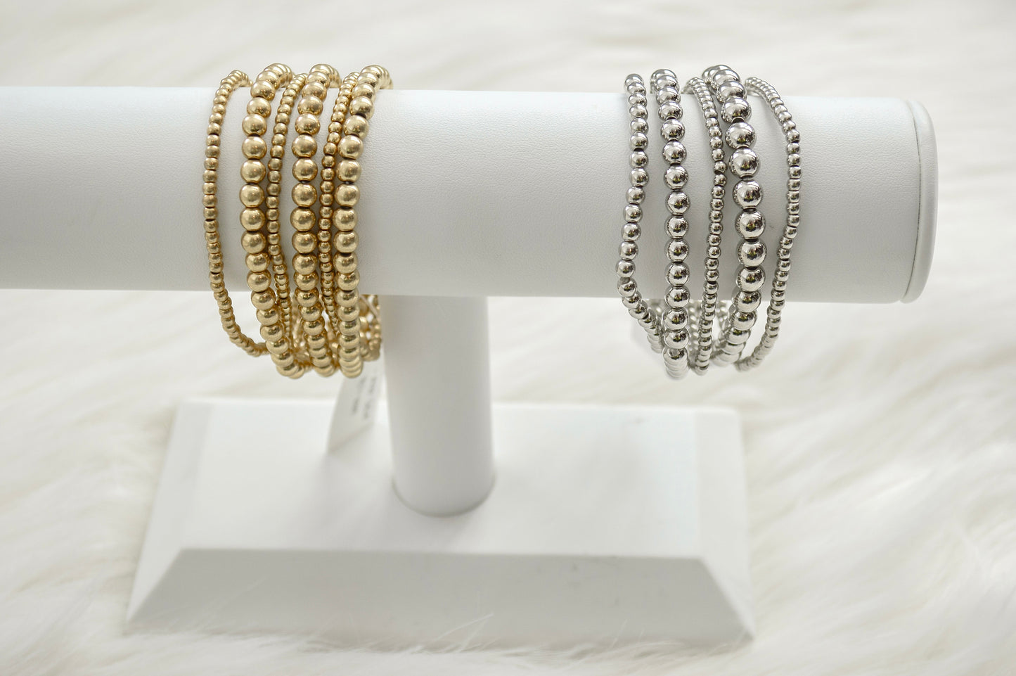 Gold Beaded Bracelet Set