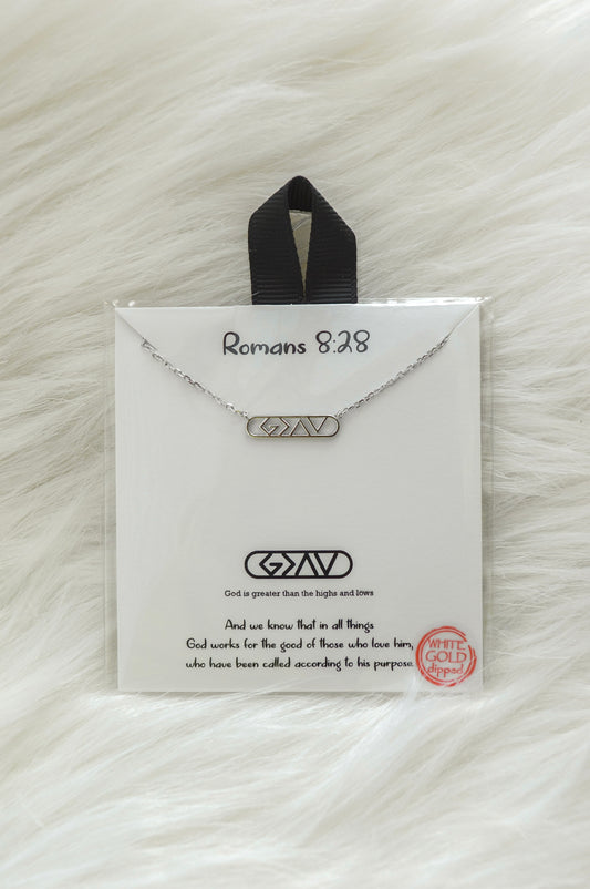 God is Greater Than the Highs and Lows Necklace