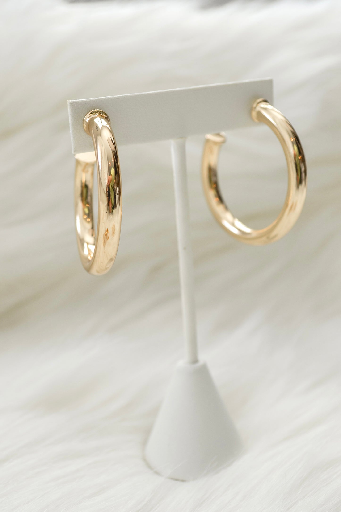 Shiny Gold Hoops