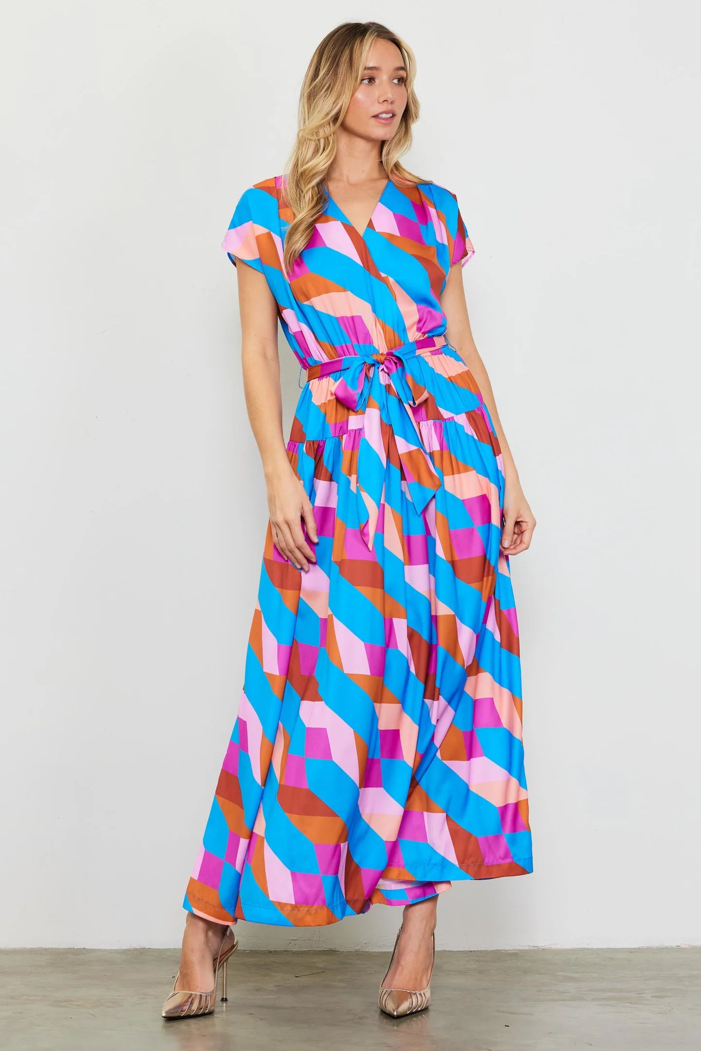 Geometric Maxi Dress