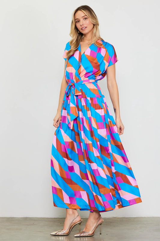 Geometric Maxi Dress