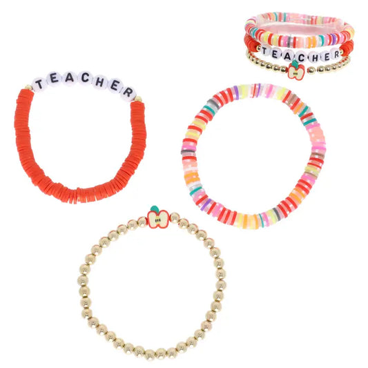 Teacher Beaded Bracelet Set
