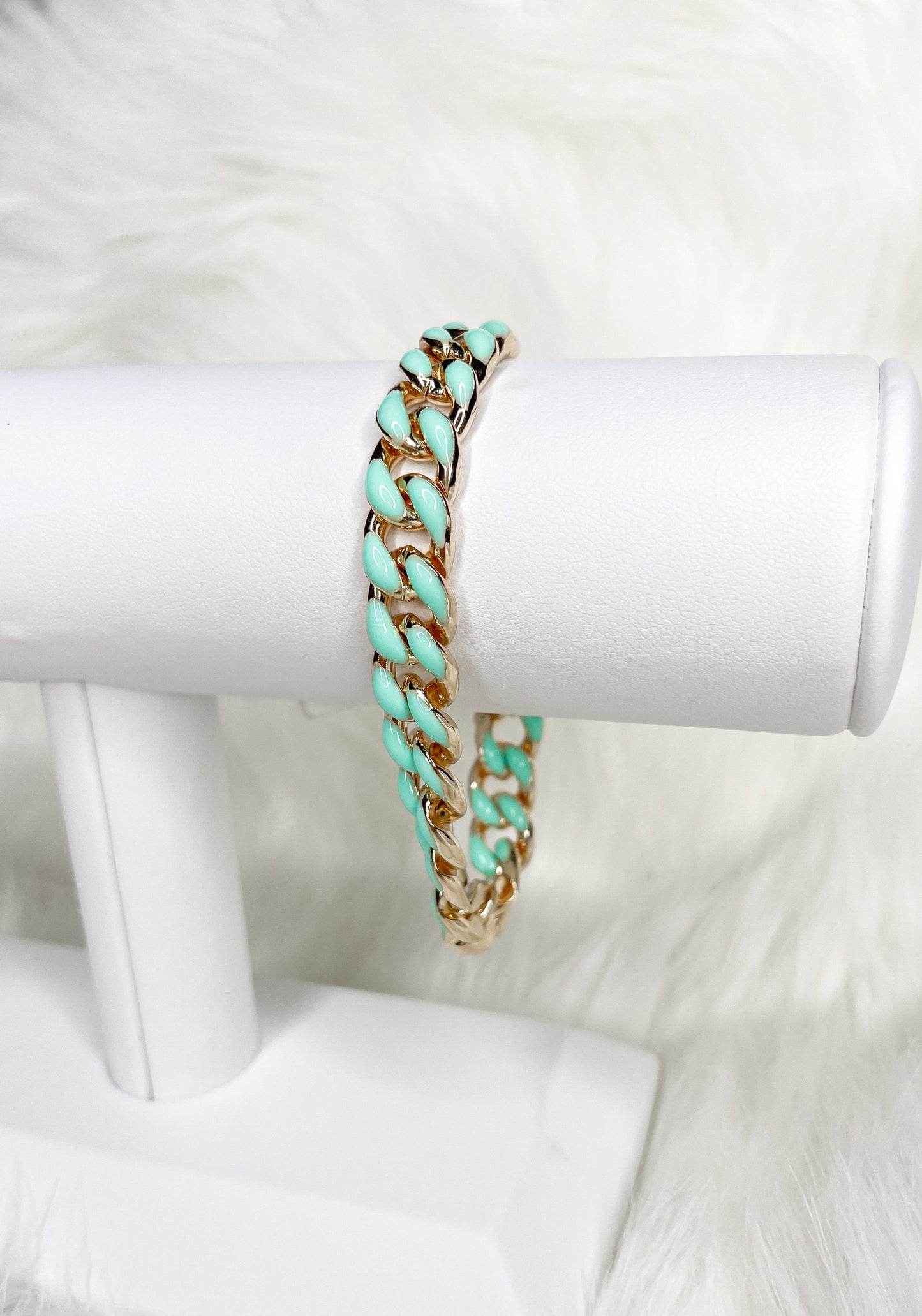 Teal Tennis Bracelet